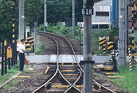 弘南鉄道大鰐線千年駅前踏切02