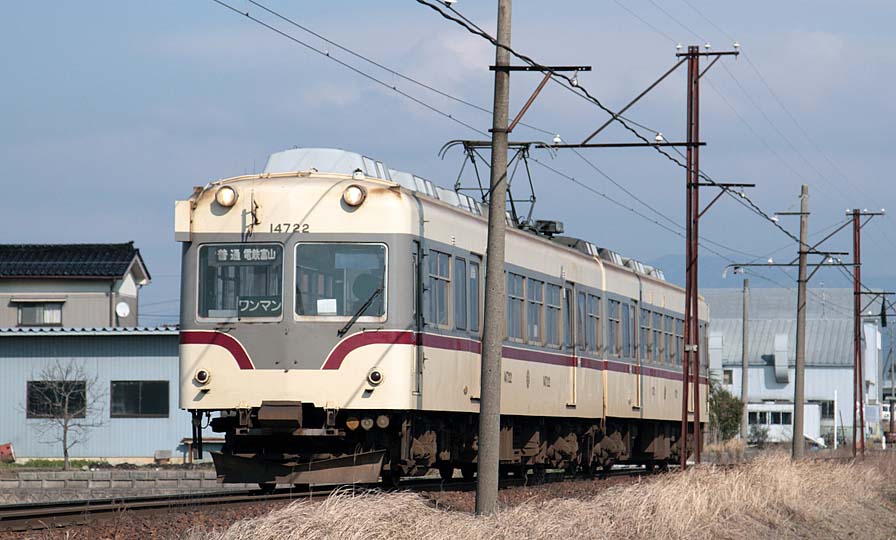富山地鉄14720形Ｆモハ14722