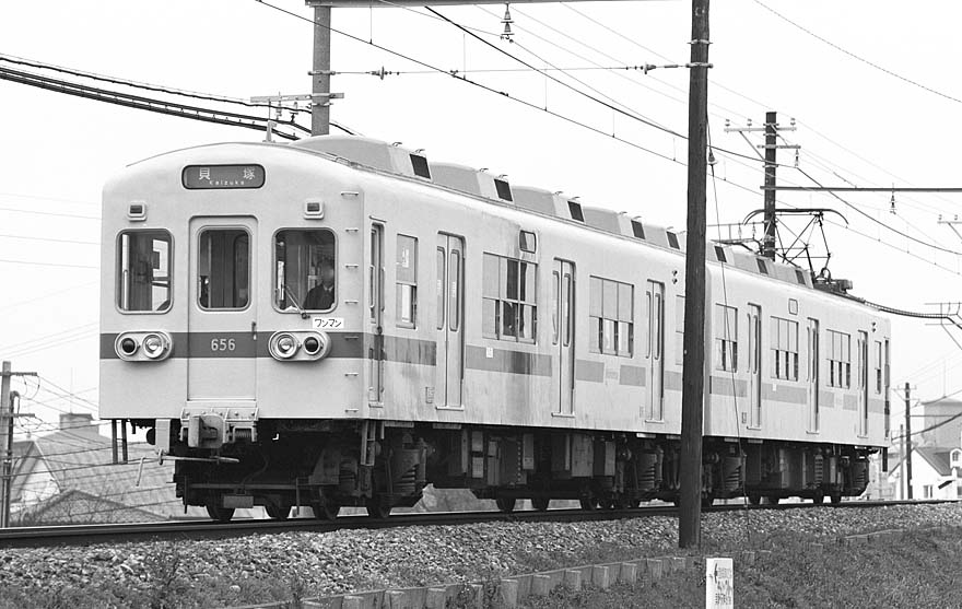 西鉄宮地岳線600系ク656号