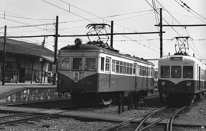 熊本電鉄101号、501号