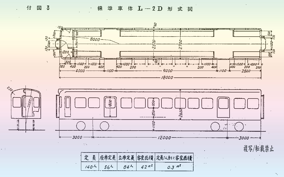 電気鉄道車両用標準車体仕様書-標準車体L-2D