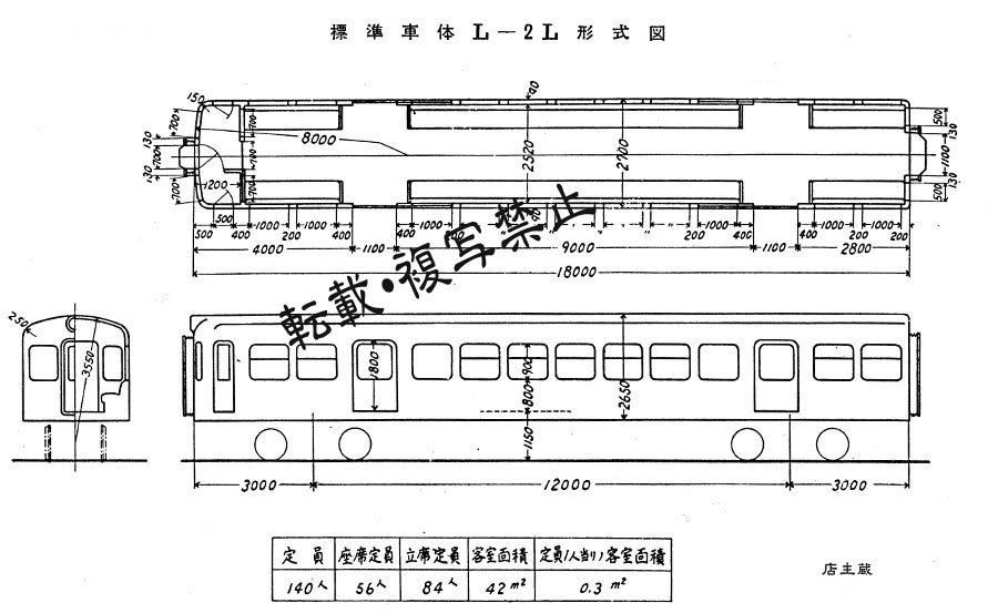 電気鉄道車両用標準車体仕様書 L-2L