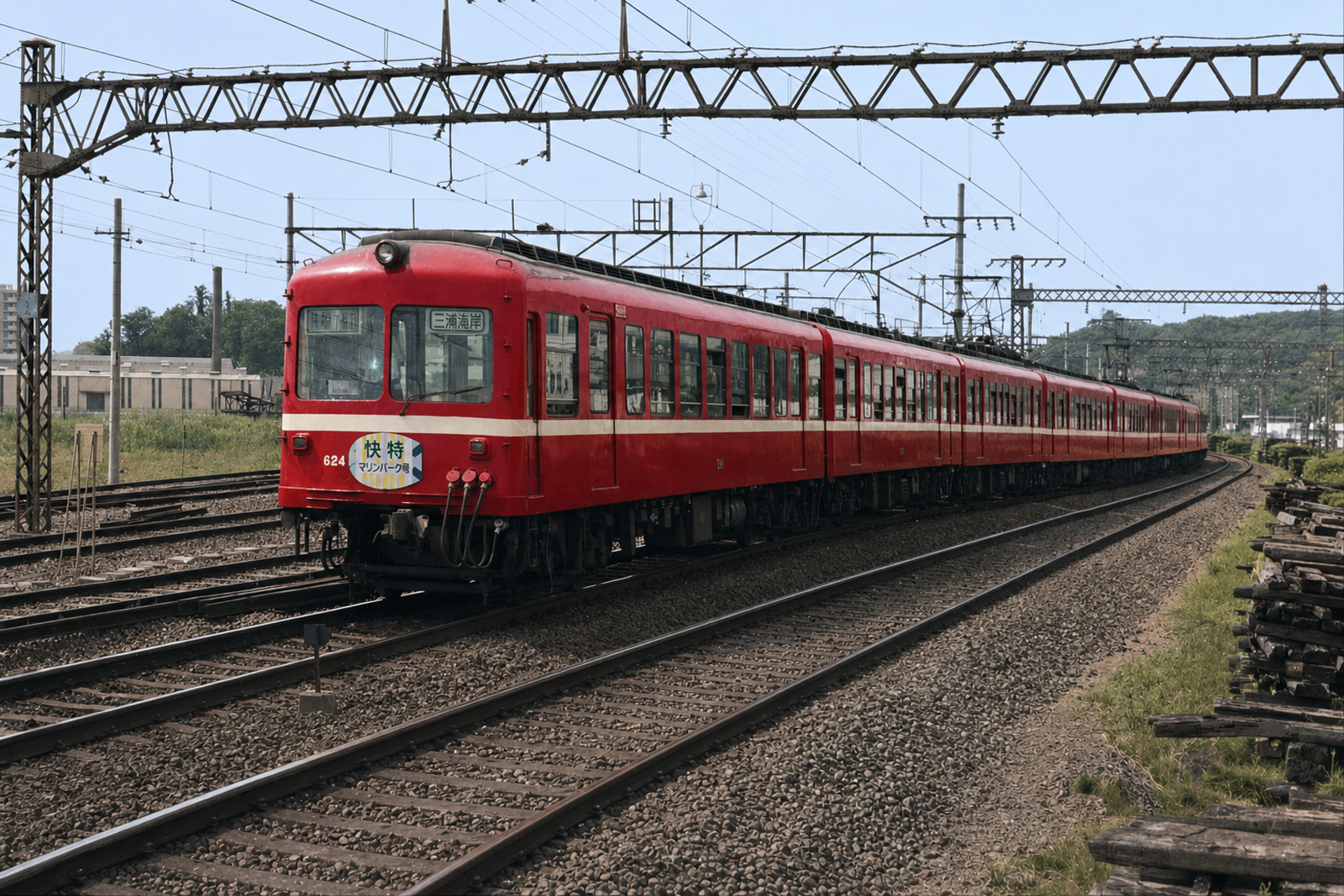 京急624AI(Chat GPT Plus)描画カラー化