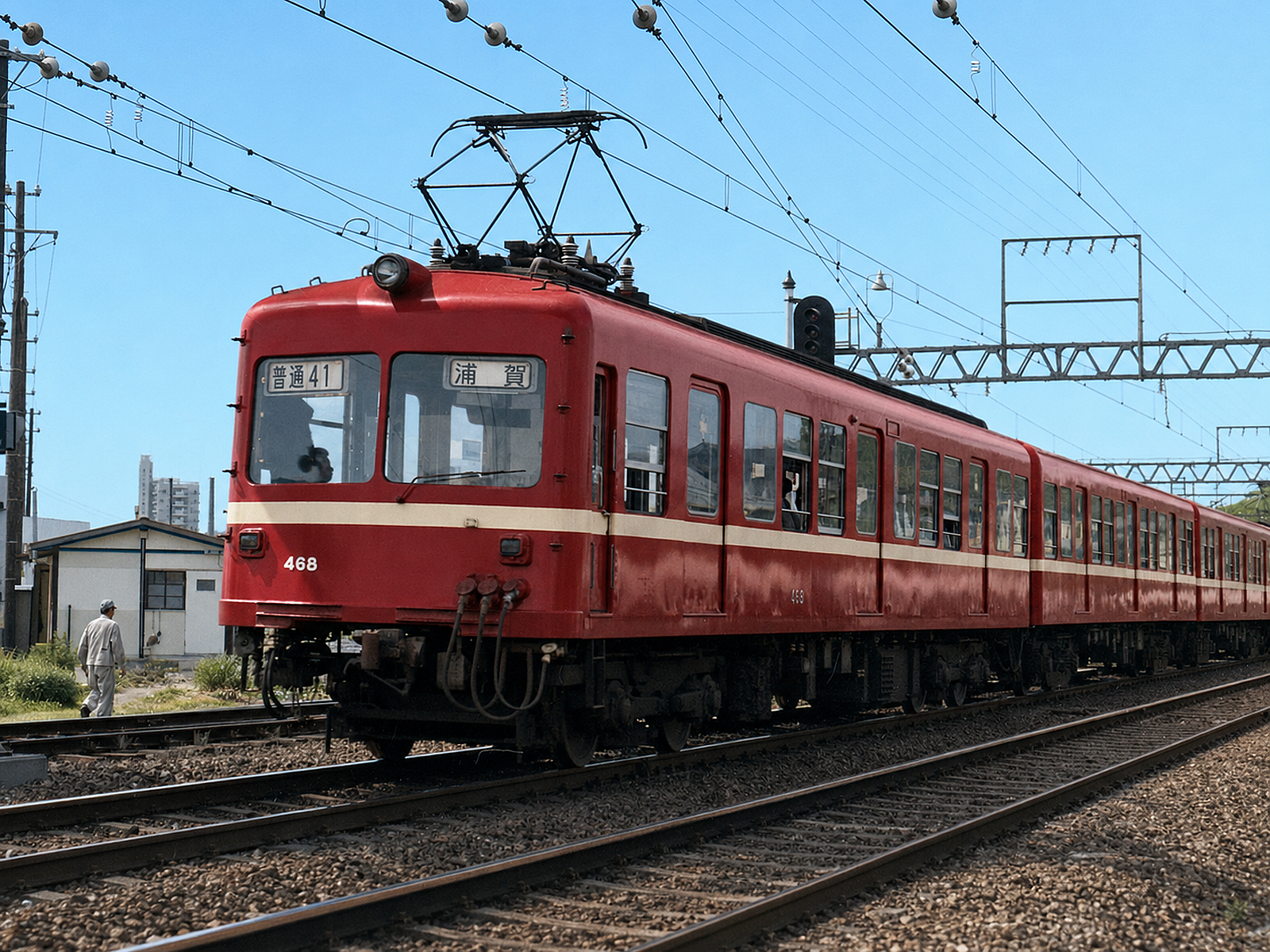 京急460形468AI(Chat GPT Plus)描画カラー化