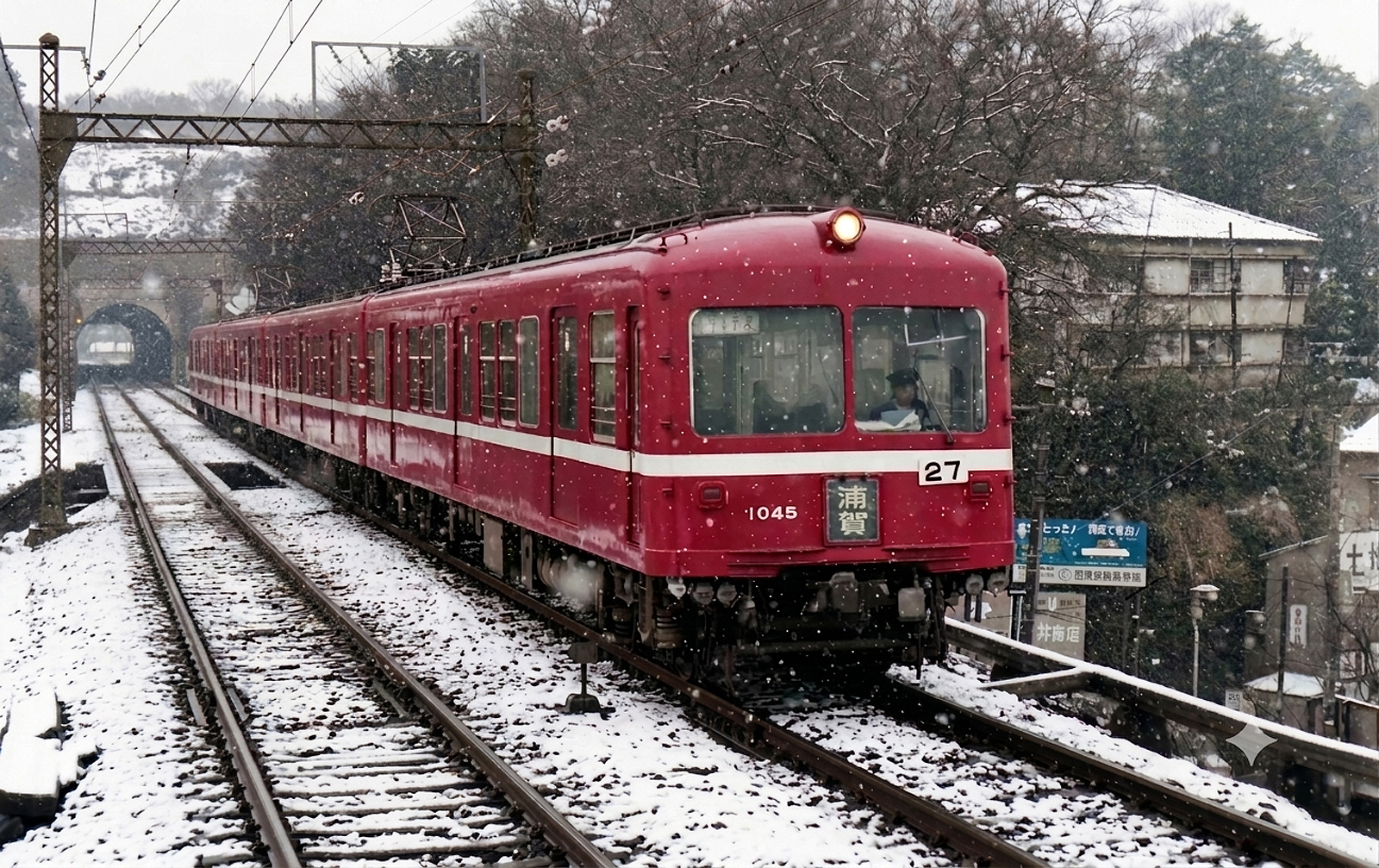 京急1045号をGeminiでカラー化