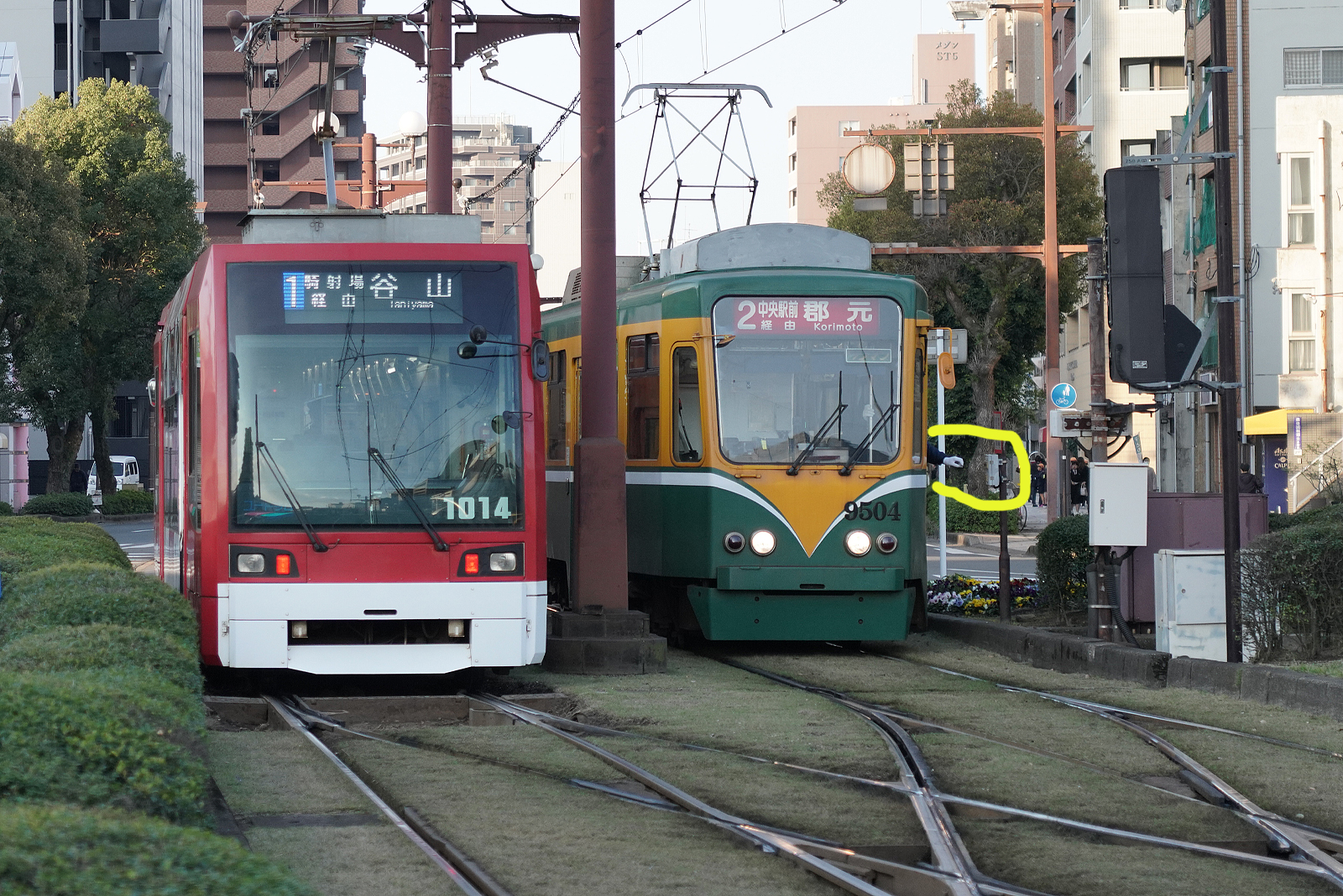 鹿児島市交通局/鹿児島市電1014号、9504号