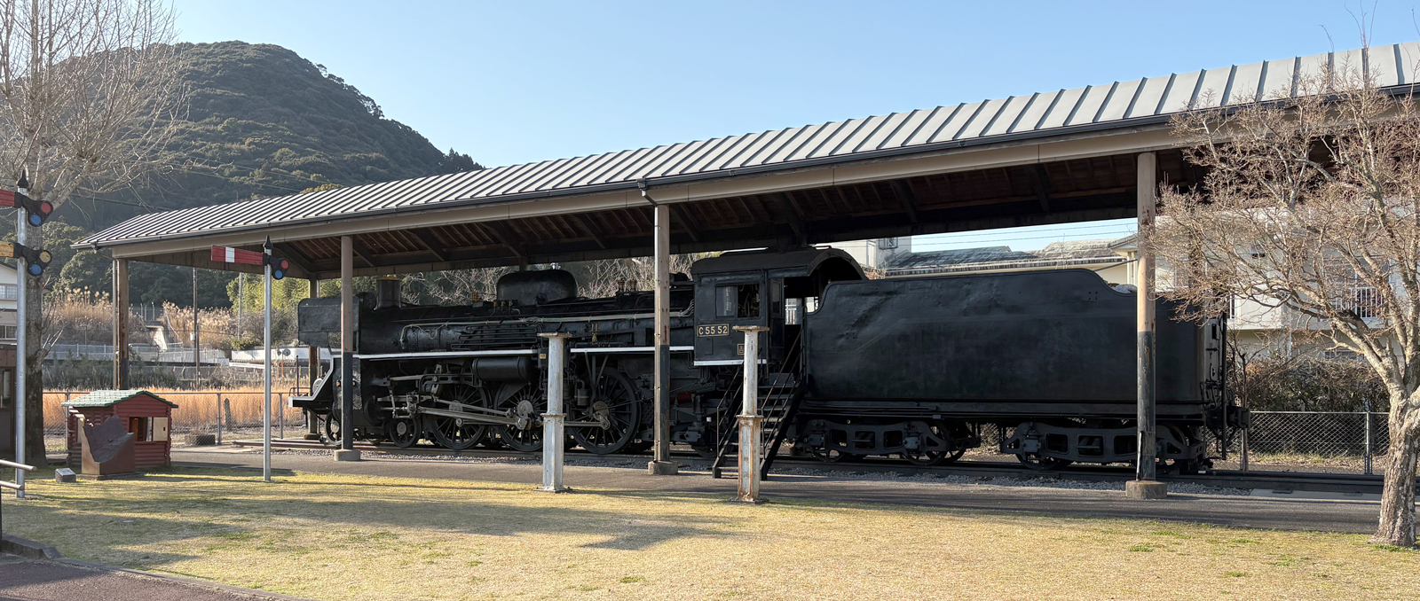 JR九州吉松駅保存機関車C55-2026.03