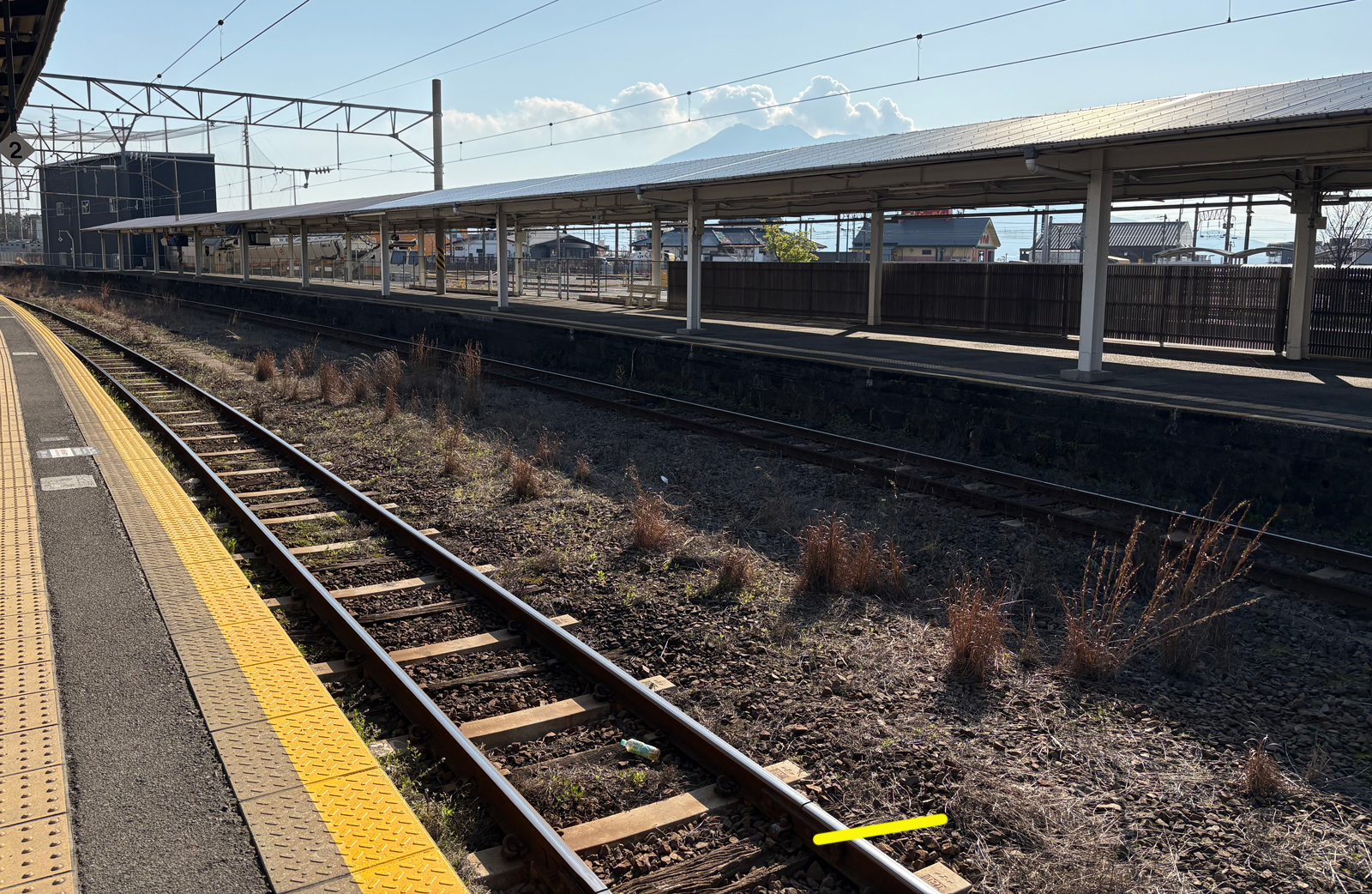 枕木状態 鹿児島駅
