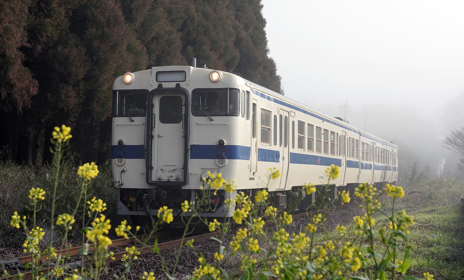 キハ47 9000代+キハ47 8000代 鶴丸温泉駅